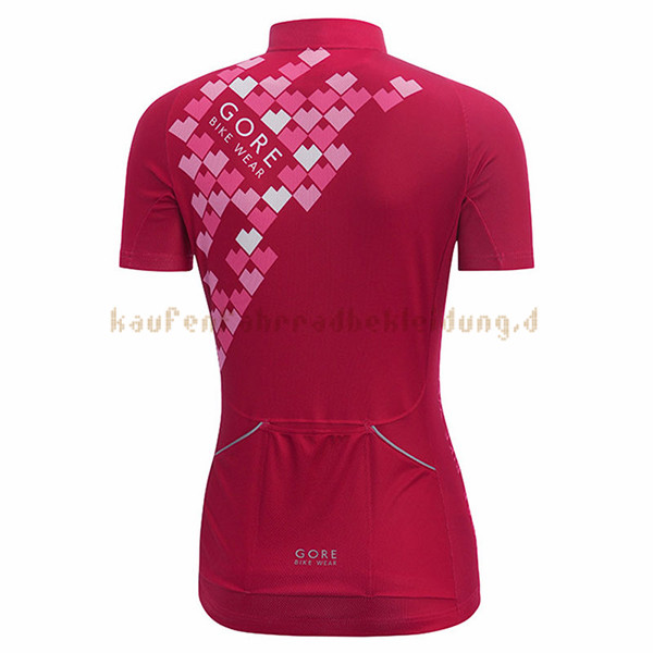Frau Gore Bike Wear Kurzarmtrikot 2017 Und Kurze Tragerhose rot